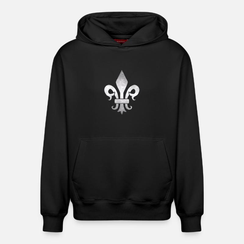 Symbole du roi - Sweat à capuche unisexe décontracté en coton biologique – de SPREAD - noir
