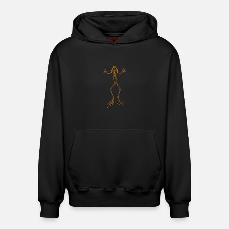 Squelette de grenouille - Sweat à capuche unisexe décontracté en coton biologique – de SPREAD - noir