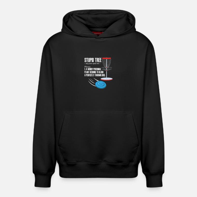 Disc Golf - Sweat à capuche unisexe décontracté en coton biologique – de SPREAD - noir