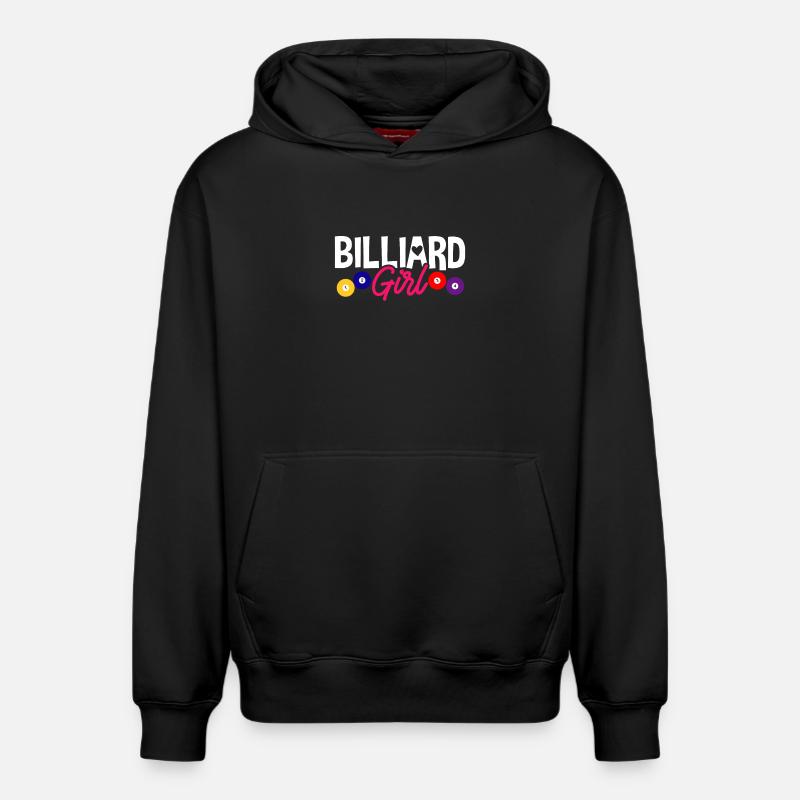Billard Billard Piscine - Sweat à capuche unisexe décontracté en coton biologique – de SPREAD - noir