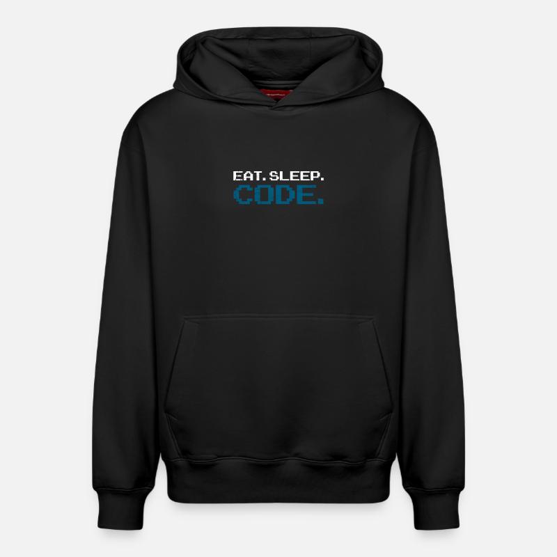 Programming code computer science - Relaxed Unisex Organic Hoodie – by SPREAD - black