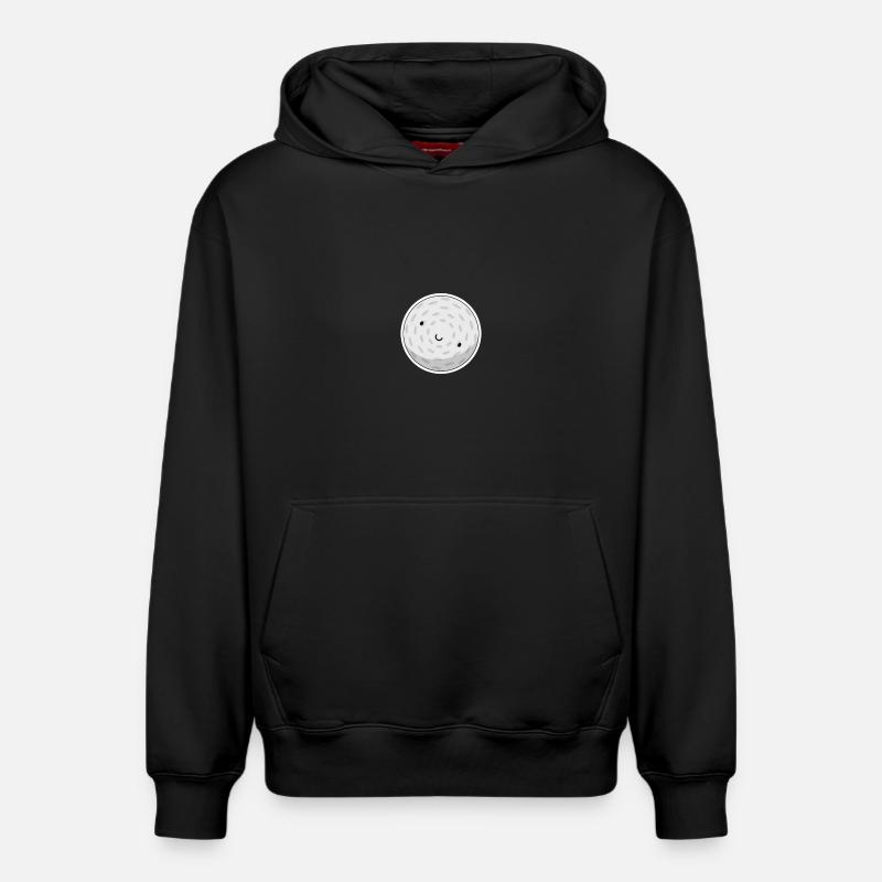 Balle de golf - Sweat à capuche unisexe décontracté en coton biologique – de SPREAD - noir