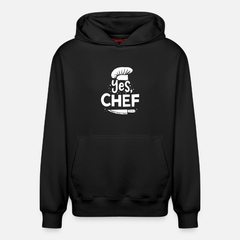 Cuisinier Chef cuisinier - Sweat à capuche unisexe décontracté en coton biologique – de SPREAD - noir