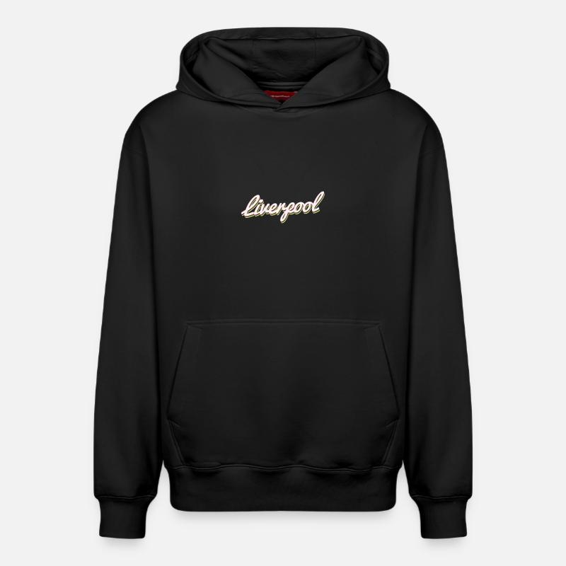Liverpool - Sweat à capuche unisexe décontracté en coton biologique – de SPREAD - noir