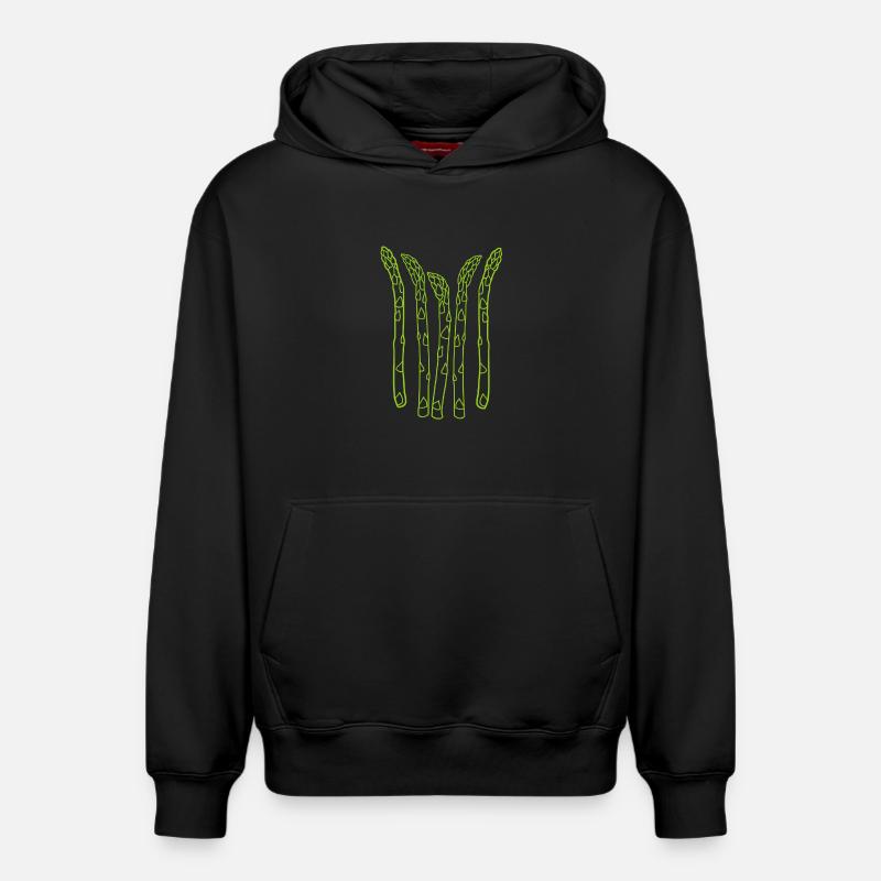 Asperges Spargel - Sweat à capuche unisexe décontracté en coton biologique – de SPREAD - noir