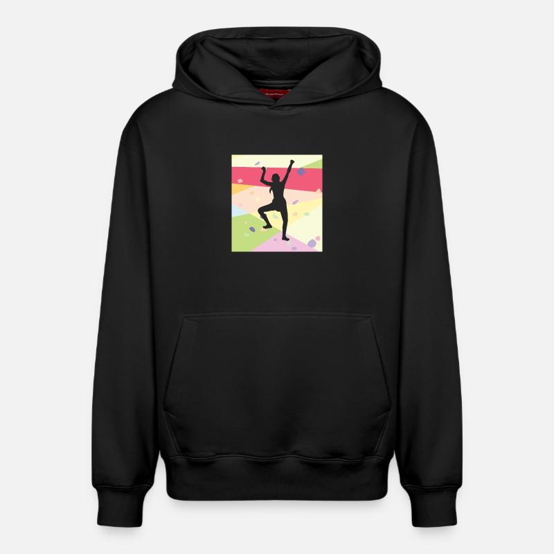Grimpeurs Grimpeurs - Sweat à capuche unisexe décontracté en coton biologique – de SPREAD - noir