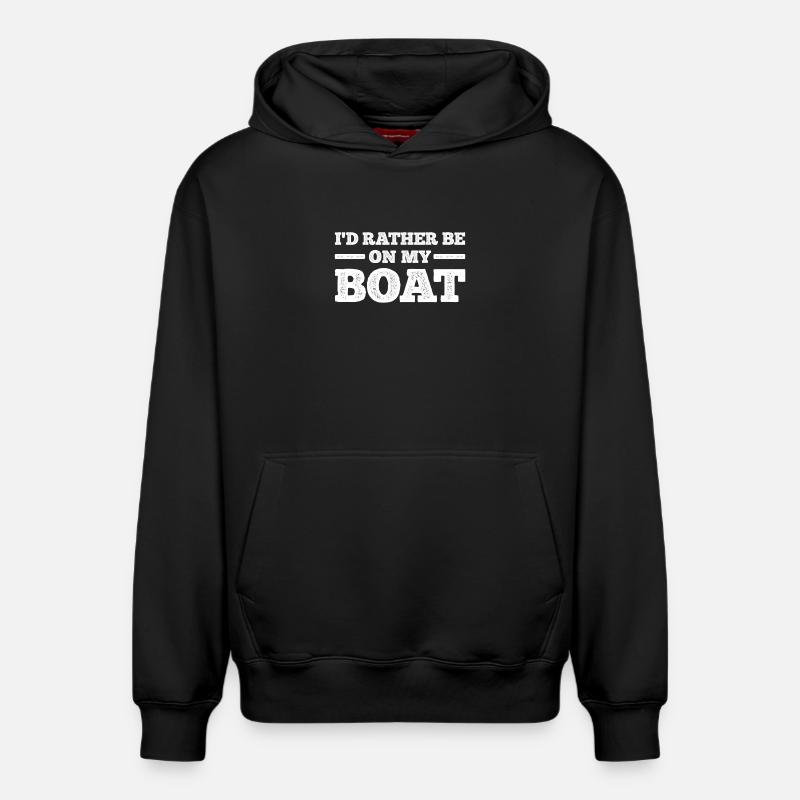 Boot Bootfahren - Relaxed Unisex Organic Hoodie – von SPREAD - Schwarz
