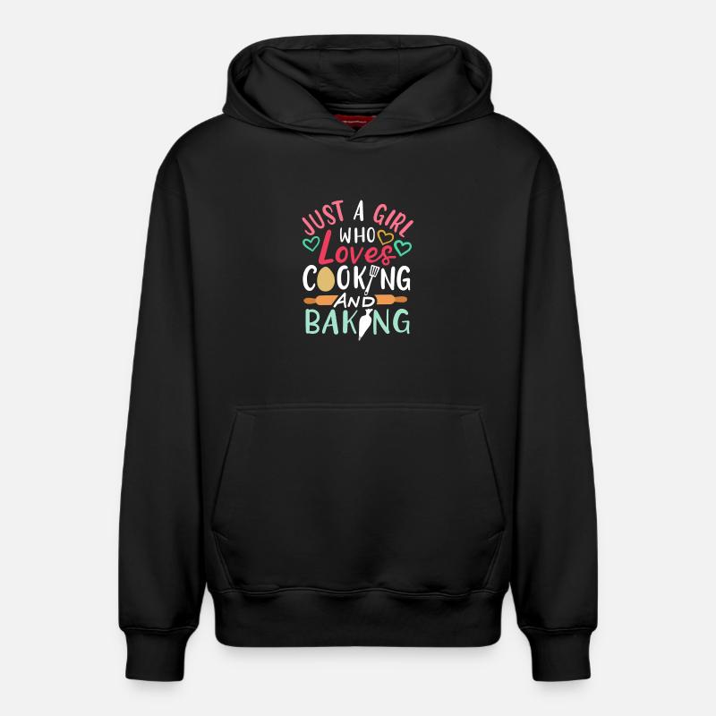Cuisson de la cuisson - Sweat à capuche unisexe décontracté en coton biologique – de SPREAD - noir