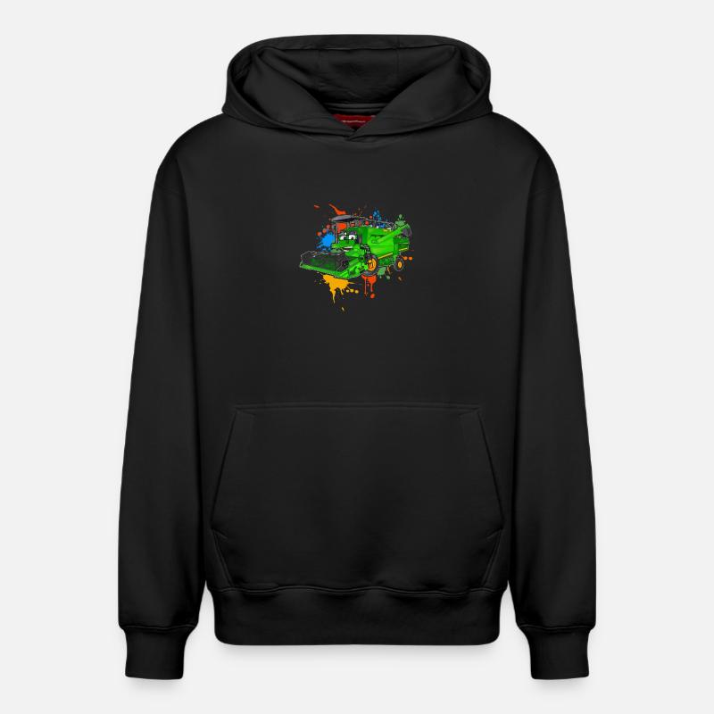 Combiner - Sweat à capuche unisexe décontracté en coton biologique – de SPREAD - noir