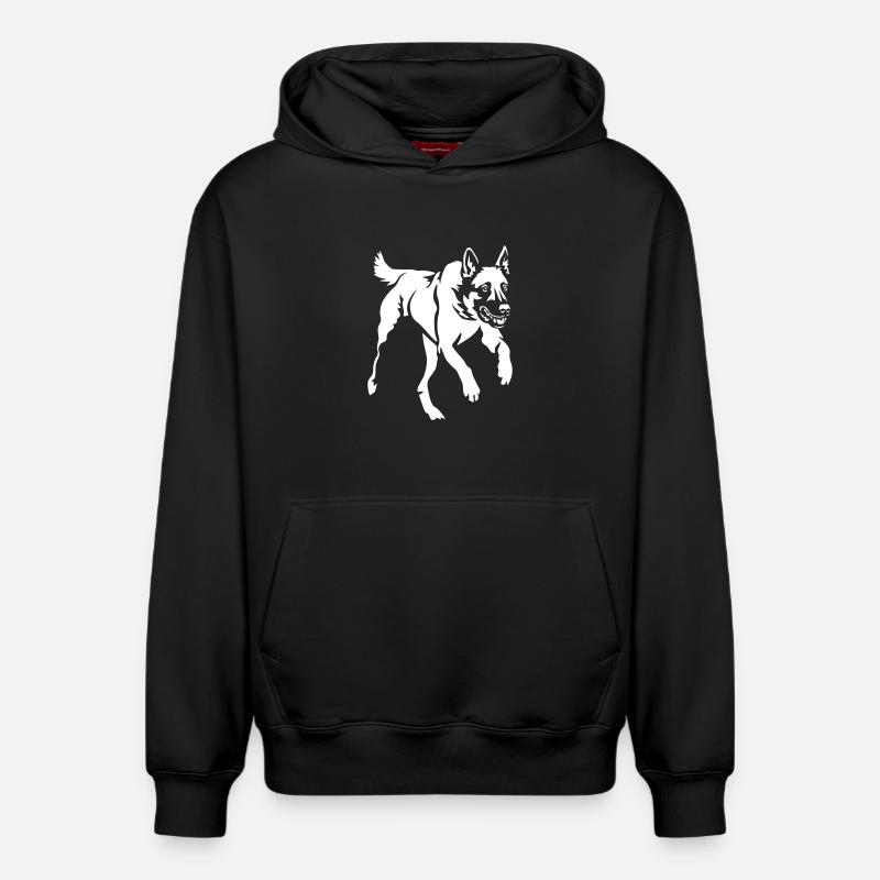 Malinois « Black Edition » - Sweat à capuche unisexe décontracté en coton biologique – de SPREAD - noir