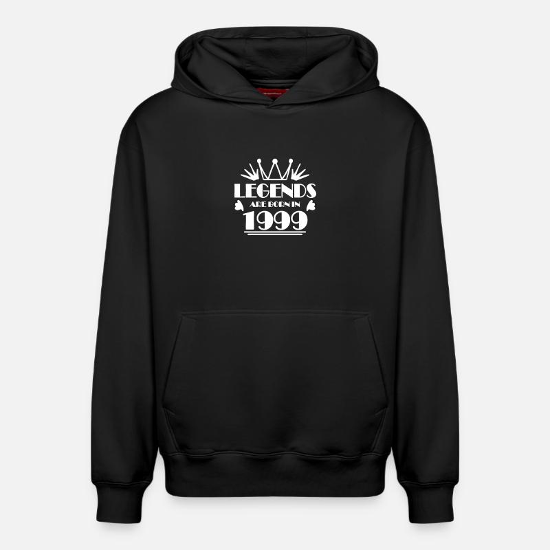 1999 - Né en 1999 - Sweat à capuche unisexe décontracté en coton biologique – de SPREAD - noir