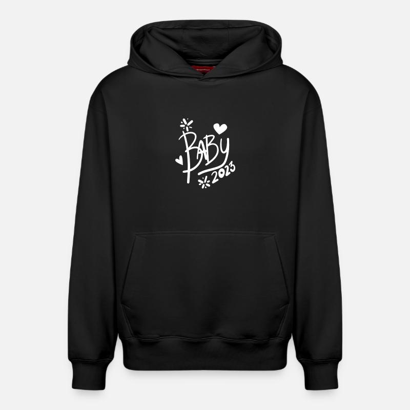 Bébé 2023 - Sweat à capuche unisexe décontracté en coton biologique – de SPREAD - noir