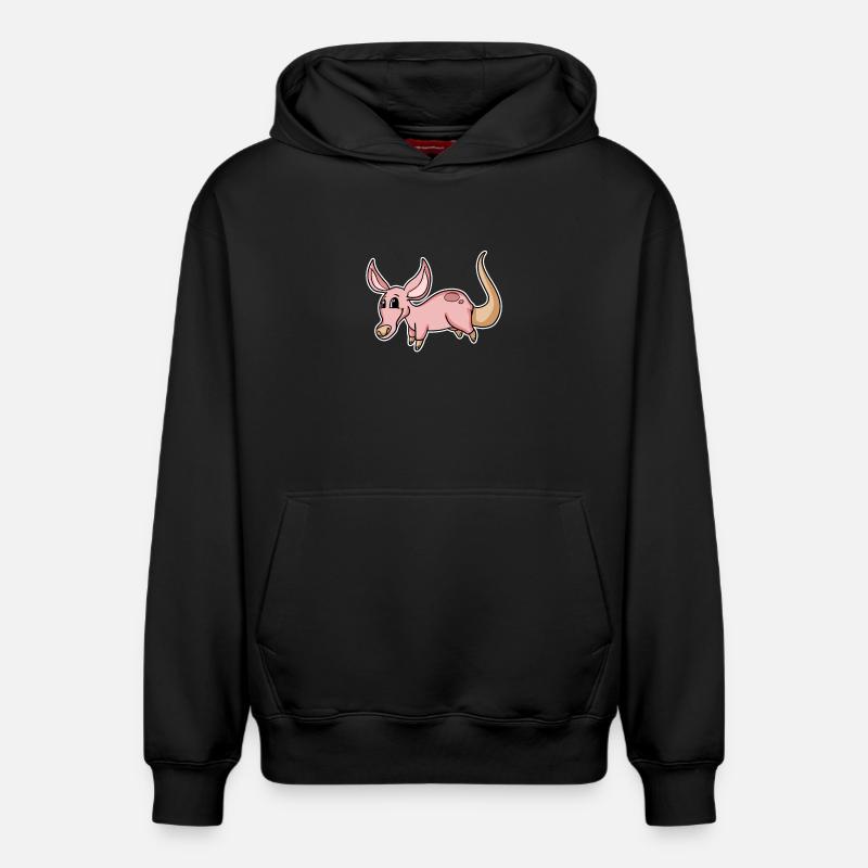Oryctérope - Sweat à capuche unisexe décontracté en coton biologique – de SPREAD - noir