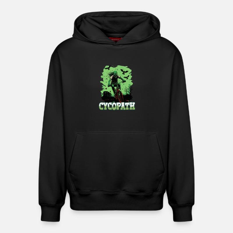 VTT Zombie Cycopath - Sweat à capuche unisexe décontracté en coton biologique – de SPREAD - noir