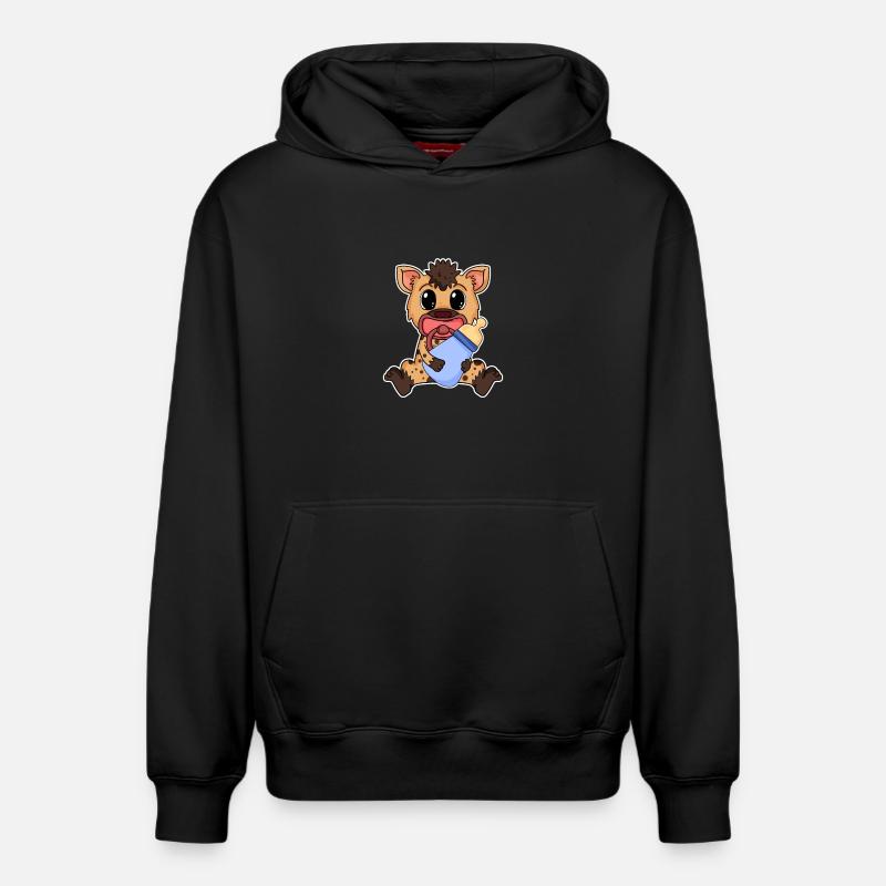 Bébé - Sweat à capuche unisexe décontracté en coton biologique – de SPREAD - noir