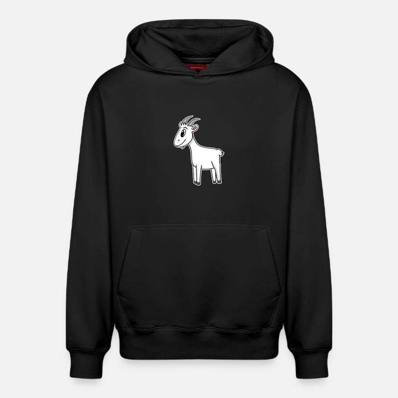 Chèvre Chèvre Chèvre - Sweat à capuche unisexe décontracté en coton biologique – de SPREAD - noir