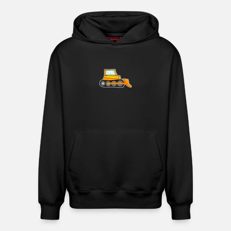 Bagger Baustelle Baggerfahrer - Relaxed Unisex Organic Hoodie – von SPREAD - Schwarz