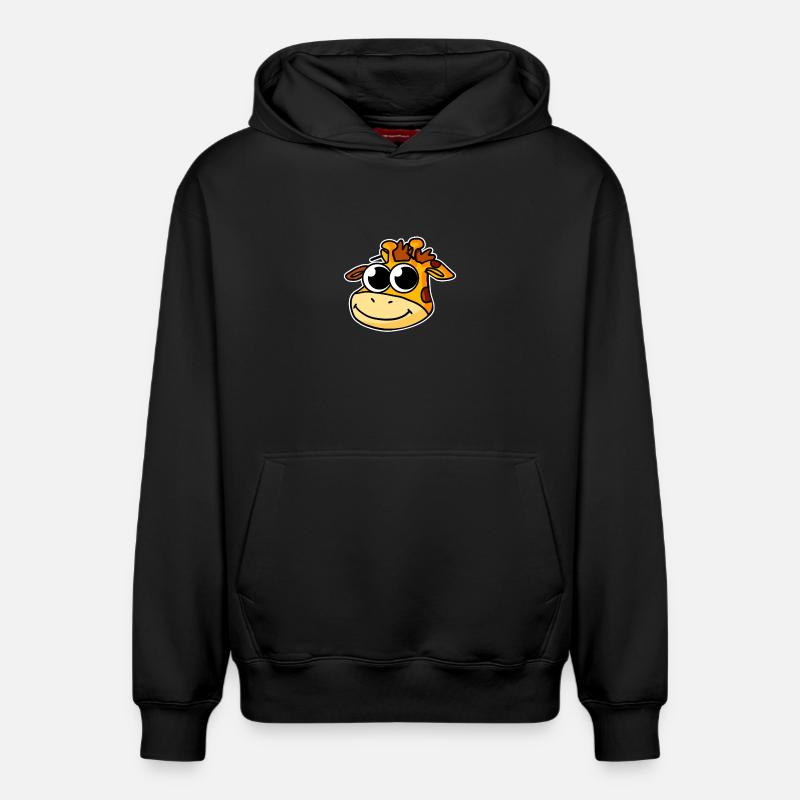 Girafe - Sweat à capuche unisexe décontracté en coton biologique – de SPREAD - noir