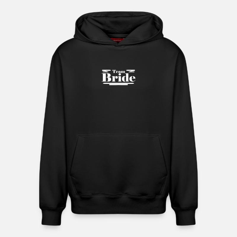 Épouse de l’équipe - Sweat à capuche unisexe décontracté en coton biologique – de SPREAD - noir
