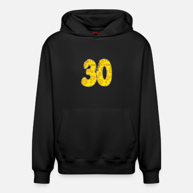 30 ans - 30e anniversaire - Sweat à capuche unisexe décontracté en coton biologique – de SPREAD - noir