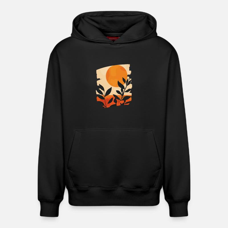 Soleil d’été - Sweat à capuche unisexe décontracté en coton biologique – de SPREAD - noir