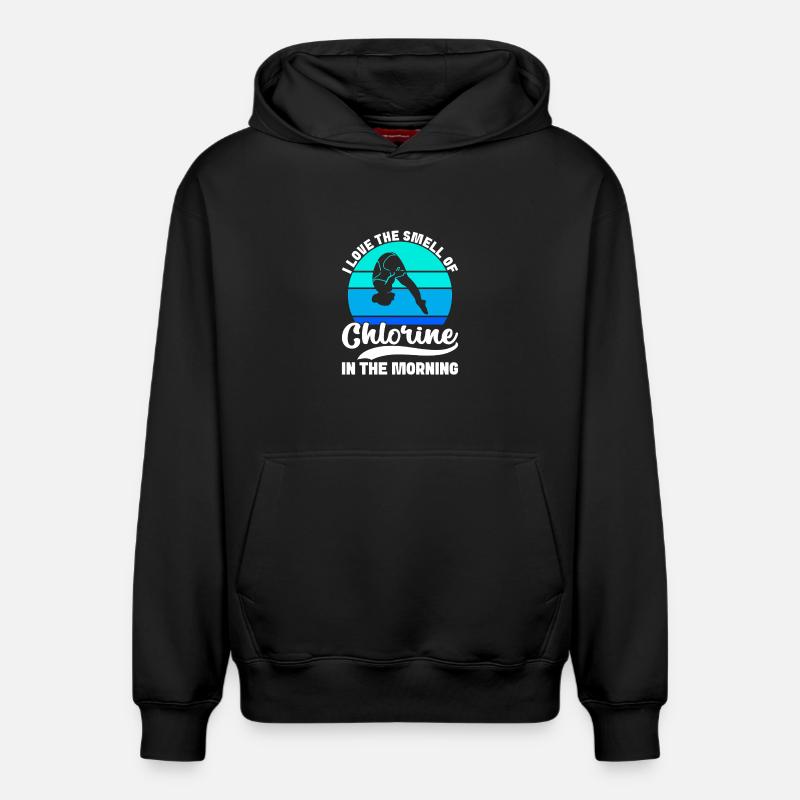 Diving diving board - Relaxed Unisex Organic Hoodie – by SPREAD - black