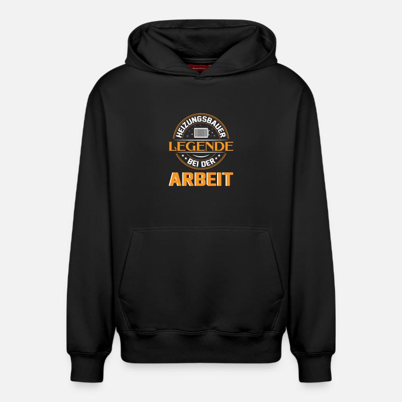 Heating Engineer Heating Construction Plumber Plumber - Relaxed Unisex Organic Hoodie – by SPREAD - black