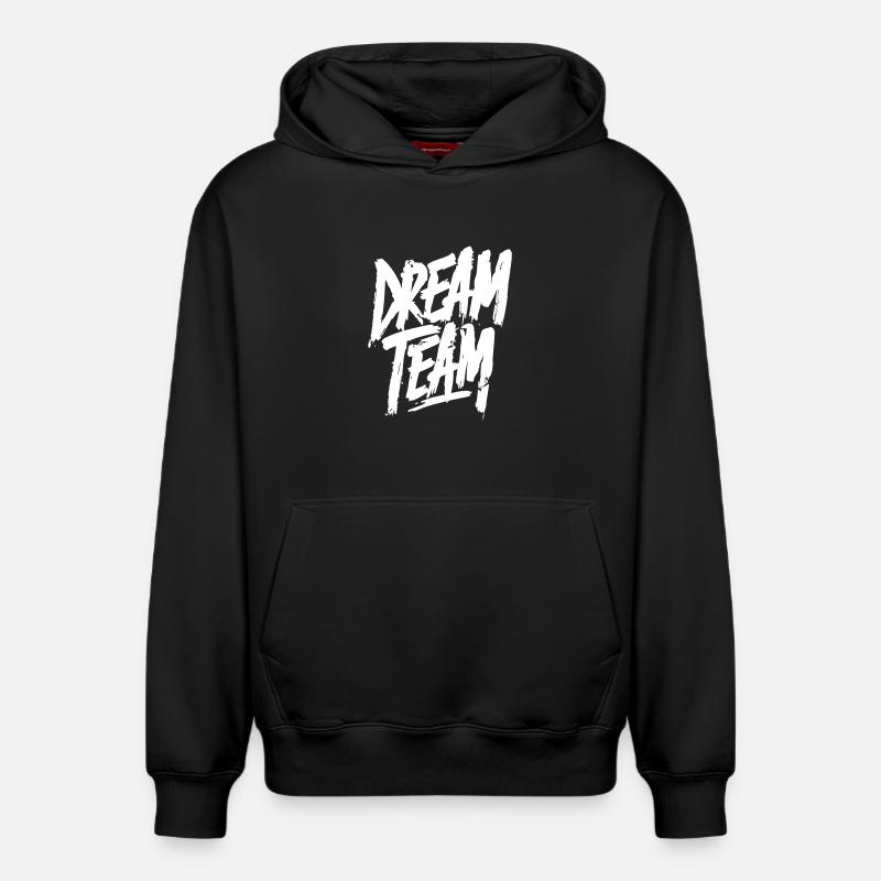 Équipe de rêve - Sweat à capuche unisexe décontracté en coton biologique – de SPREAD - noir
