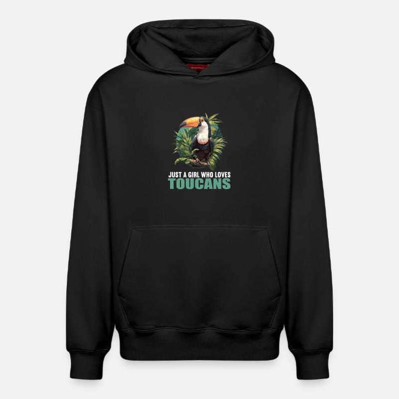 Toucans Toucan - Sweat à capuche unisexe décontracté en coton biologique – de SPREAD - noir