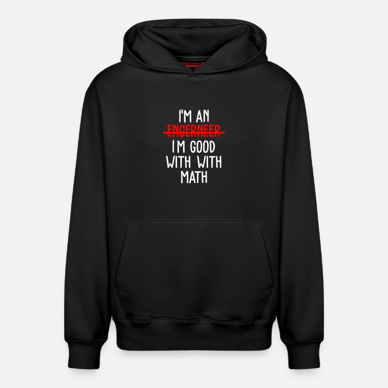 Math Math Math Teacher Mathematician - Relaxed Unisex Organic Hoodie – by SPREAD - black
