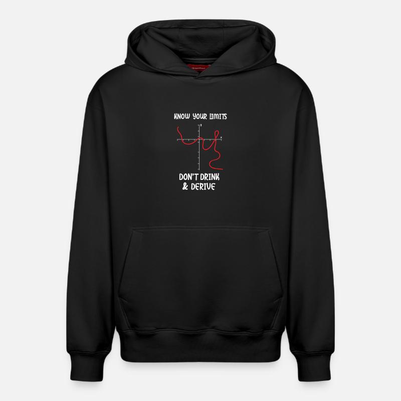 Math Math Math Teacher Mathematician - Relaxed Unisex Organic Hoodie – by SPREAD - black