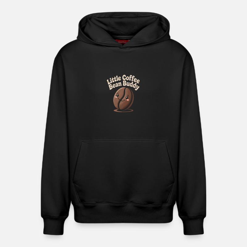 Grain de café - Sweat à capuche unisexe décontracté en coton biologique – de SPREAD - noir