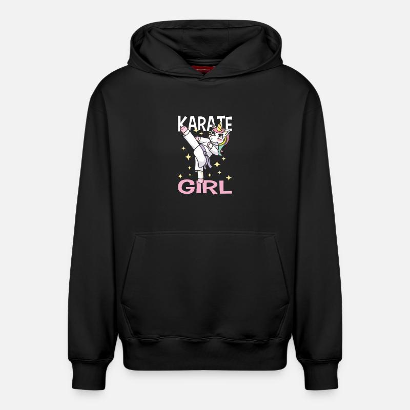 Karate Training Geschenke Karatetraining - Relaxed Unisex Organic Hoodie – von SPREAD - Schwarz