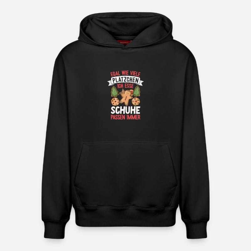 Cadeaux de Noël - Sweat à capuche unisexe décontracté en coton biologique – de SPREAD - noir