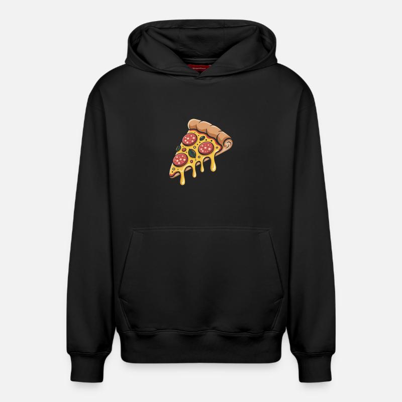 Pizzaiatrice - Sweat à capuche unisexe décontracté en coton biologique – de SPREAD - noir