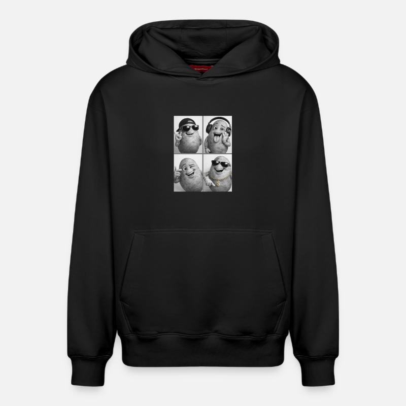 Pomme de terre - Sweat à capuche unisexe décontracté en coton biologique – de SPREAD - noir