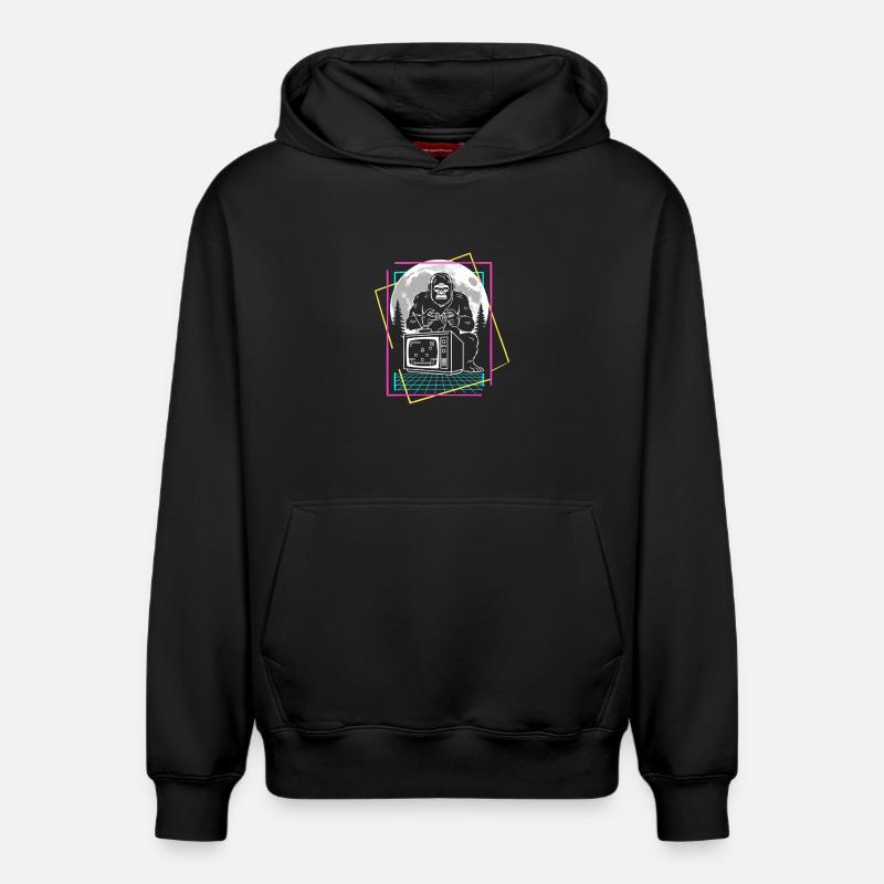 Bigfoot Gaming - Sweat à capuche unisexe décontracté en coton biologique – de SPREAD - noir