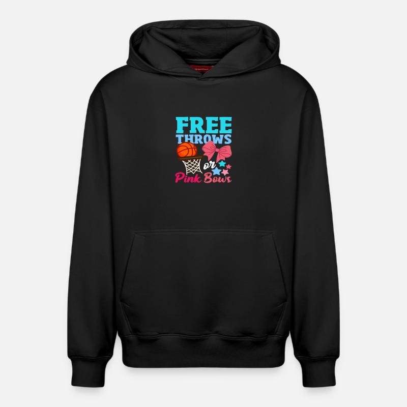 Freiwürfe Oder Schleifen Basketball - Relaxed Unisex Organic Hoodie – von SPREAD - Schwarz