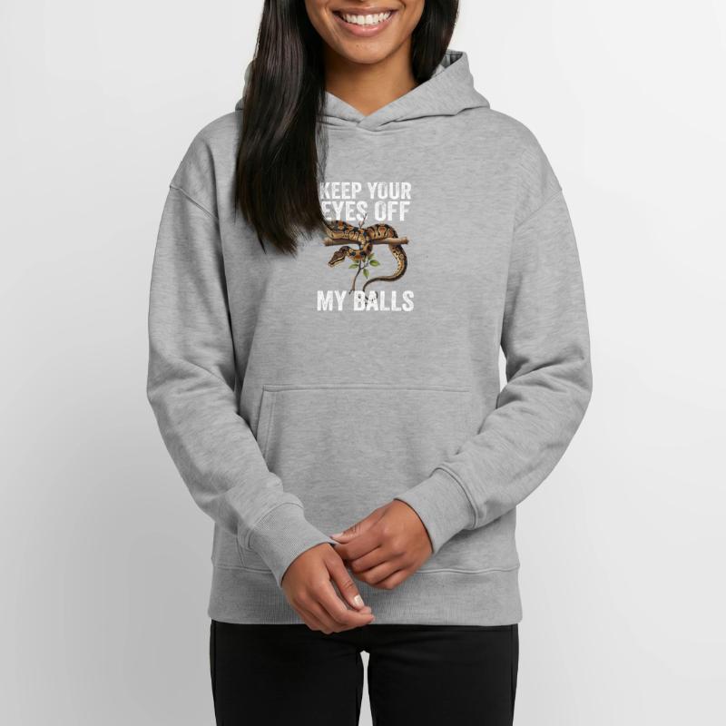 Königspython Schlangen Liebhaber Terrarium Python Relaxed Unisex Organic Hoodie – von SPREAD