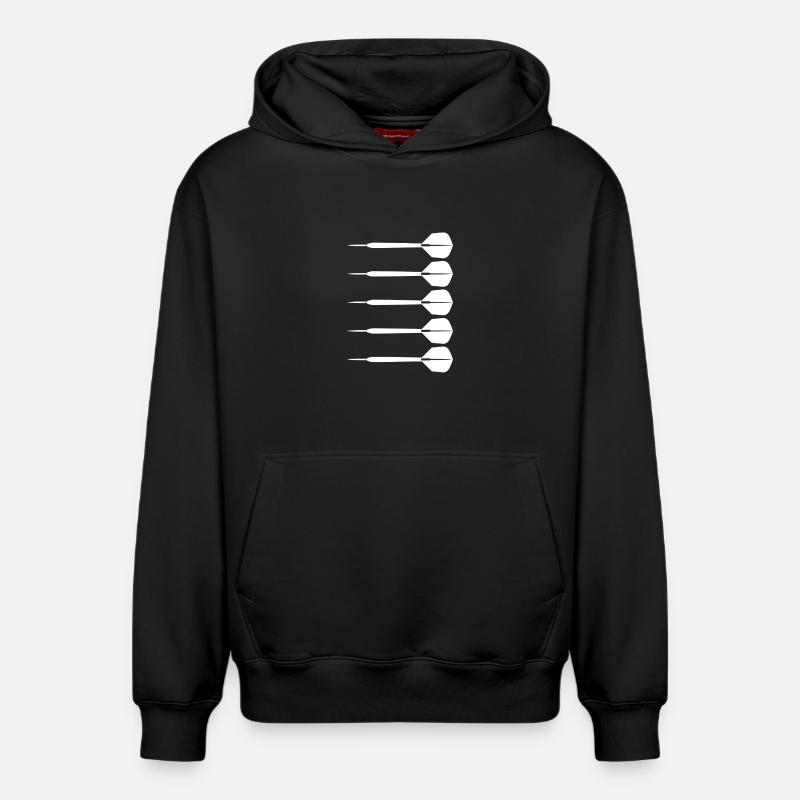 Fléchettes - Sweat à capuche unisexe décontracté en coton biologique – de SPREAD - noir