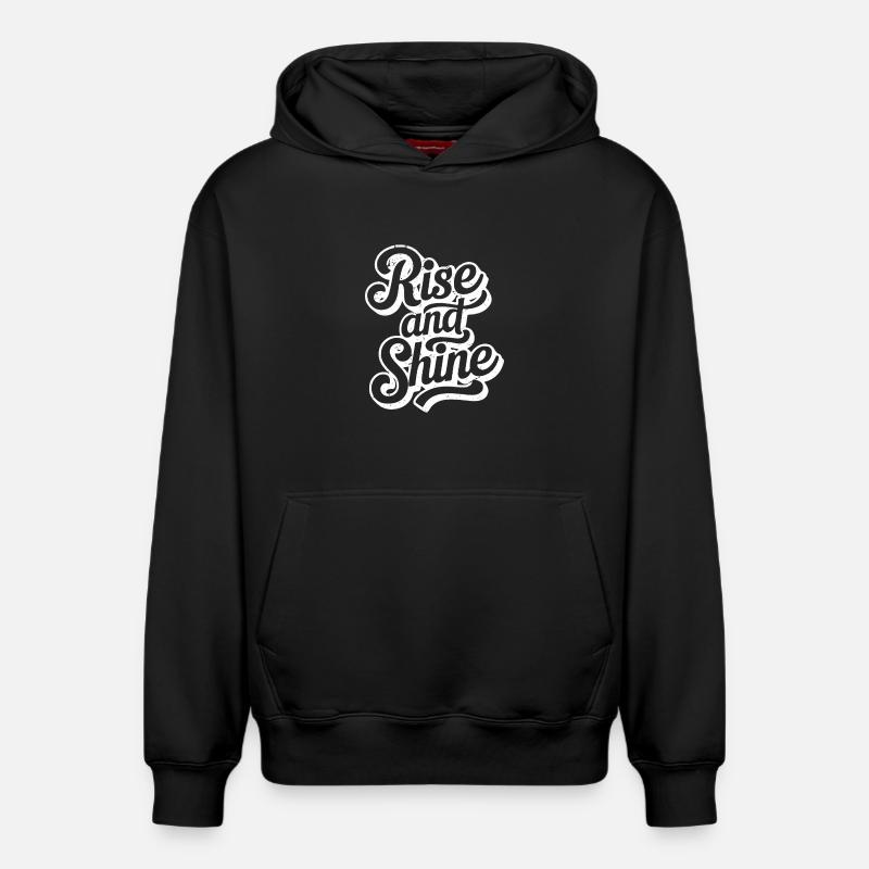 DEBOUT ET BRILLE - Sweat à capuche unisexe décontracté en coton biologique – de SPREAD - noir