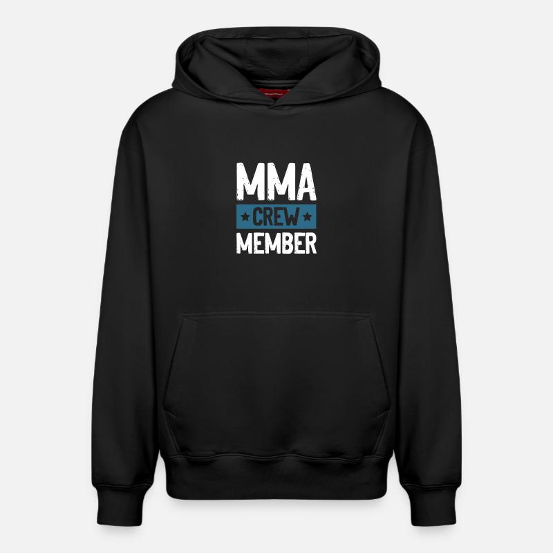 Équipe Mma - Sweat à capuche unisexe décontracté en coton biologique – de SPREAD - noir