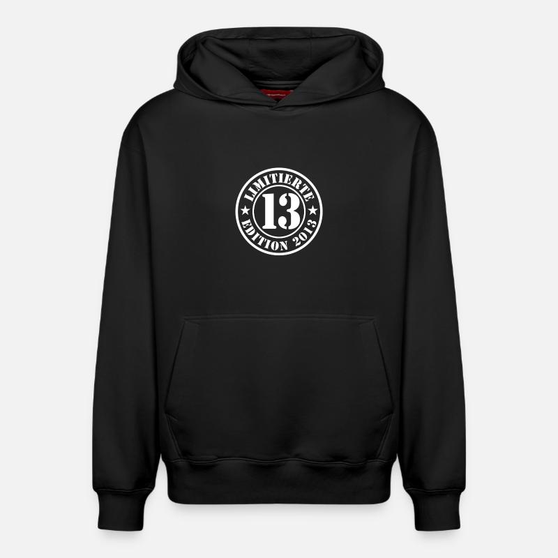 13e anniversaire, jeunes filles - Sweat à capuche unisexe décontracté en coton biologique – de SPREAD - noir