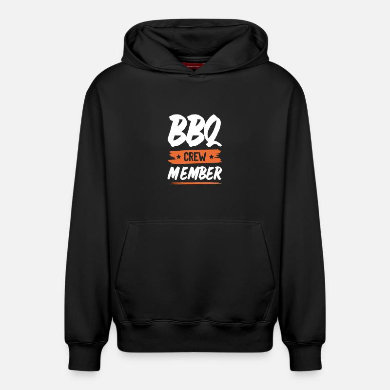Équipe de barbecue - Sweat à capuche unisexe décontracté en coton biologique – de SPREAD - noir