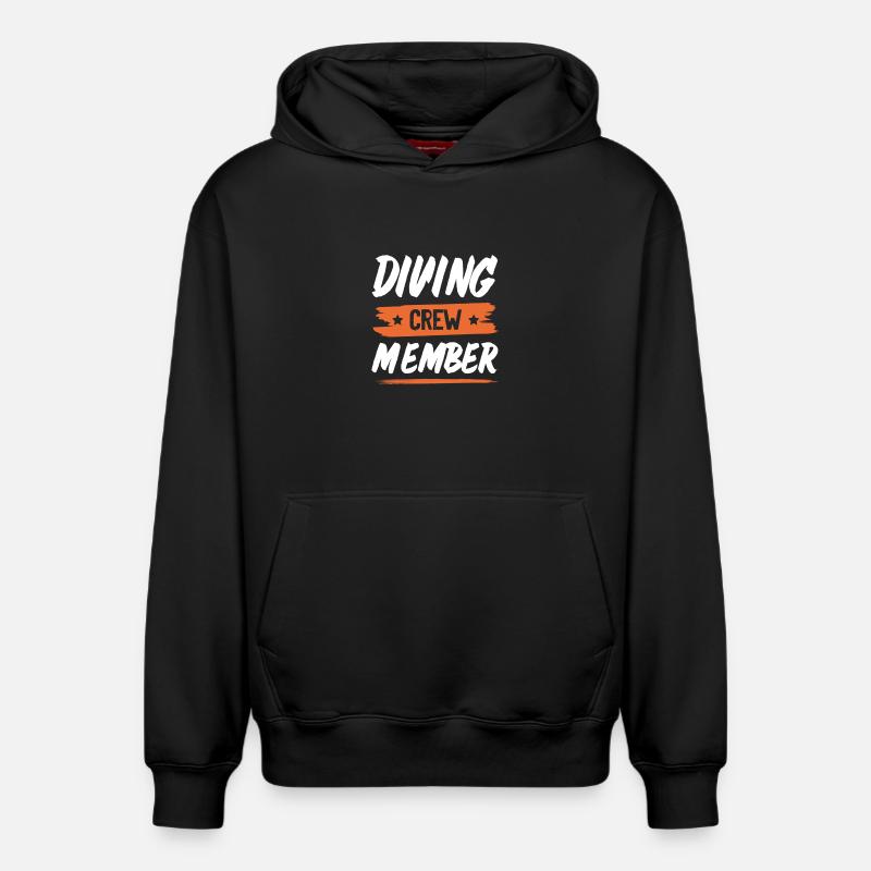 Drinking Crew - Relaxed Unisex Organic Hoodie – von SPREAD - Schwarz
