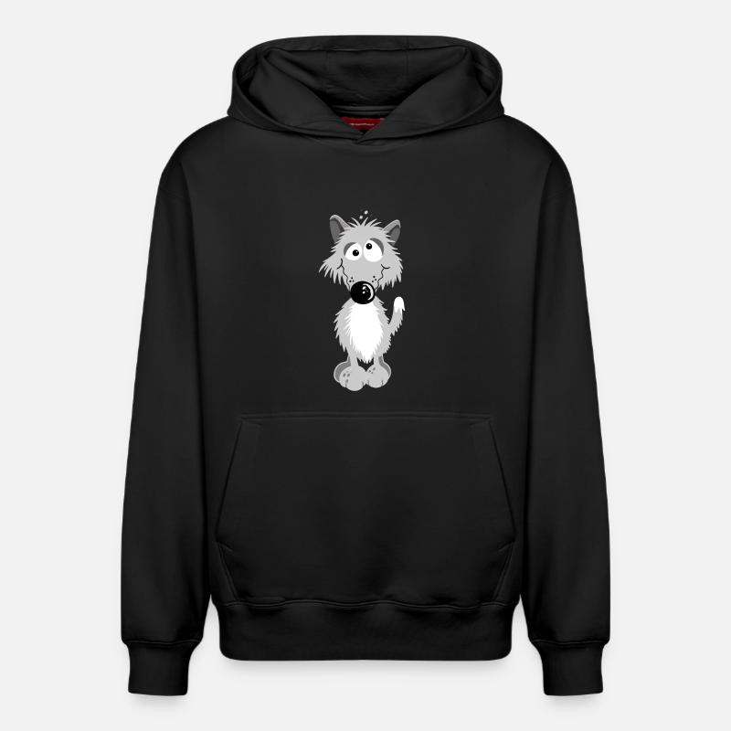 Petit Loup - Sweat à capuche unisexe décontracté en coton biologique – de SPREAD - noir