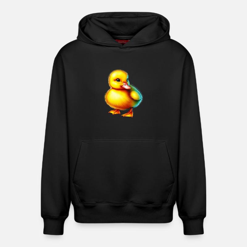Canard Canard Canard - Sweat à capuche unisexe décontracté en coton biologique – de SPREAD - noir