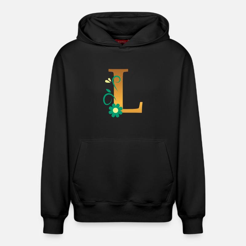 L - Sweat à capuche unisexe décontracté en coton biologique – de SPREAD - noir