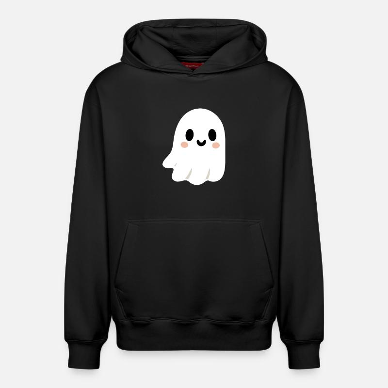 Fantôme mignon  - Sweat à capuche unisexe décontracté en coton biologique – de SPREAD - noir