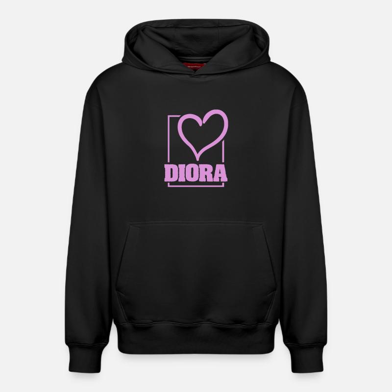 Bachelorette Diora - Sweat à capuche unisexe décontracté en coton biologique – de SPREAD - noir